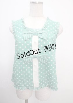 画像1: MILK / ペンシルドットトップス  グリーン Y-25-03-22-003-ML-TO-SZ-ZY