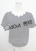 LODISPOTTO / スカラップフリルブラウス M  Y-25-03-22-026-LO-BL-SZ-ZY