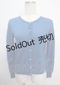 MILK / パール釦ラメニットカーディガン  ブルーラメ Y-25-03-22-042-ML-TO-SZ-ZY