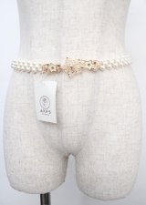 axes femme / スターライトパールゴムベルト  ゴールド Y-25-03-23-001-AX-ZA-SZ-ZY