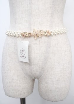 画像1: axes femme / スターライトパールゴムベルト  ゴールド Y-25-03-23-001-AX-ZA-SZ-ZY