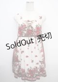 axes femme / スカーフパネル柄ワンピース M ワイン Y-25-03-23-048-AX-OP-SZ-ZY