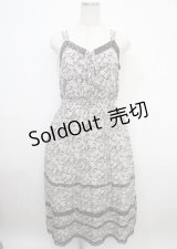 axes femme / 小花柄キャミワンピース M 黒 Y-25-03-23-049-AX-OP-SZ-ZI