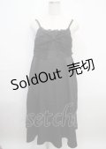 axes femme / ビッグレースリボンキャミワンピース F 黒 Y-25-03-23-050-AX-OP-SZ-ZY