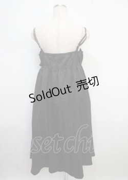 画像2: axes femme / ビッグレースリボンキャミワンピース F 黒 Y-25-03-23-050-AX-OP-SZ-ZY