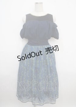 画像1: axes femme POETIQUE / ディズニーアラジン/ワンピース M 紺 Y-25-03-23-052-AX-OP-SZ-ZY