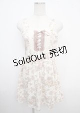 axes femme / 花柄ワンピース M 生成り Y-25-03-23-055-AX-OP-SZ-ZY