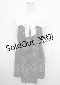 axes femme POETIQUE / ツィードボウタイワンピース M 黒 Y-25-03-23-065-AX-OP-SZ-ZY