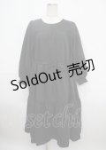 axes femme POETIQUE / ティアードロング長袖ワンピース M 黒 Y-25-03-23-067-AX-OP-SZ-OS