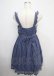 画像2: axes femme POETIQUE / メルヘン刺繍フリルワンピース M 紺 Y-25-03-23-068-AX-OP-SZ-ZY (2)