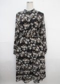 LEBECCA boutique / 出会ってしまうシフォンワンピース F ブラック Y-25-03-23-070-EL-OP-SZ-ZT077