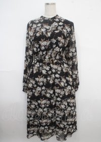 LEBECCA boutique / 出会ってしまうシフォンワンピース F ブラック Y-25-03-23-070-EL-OP-SZ-ZT077