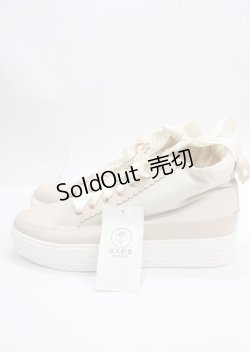 画像2: axes femme / ハイカットスニーカー L 生成り Y-25-03-23-005-AX-SH-SZ-ZY