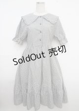 m petit by misako / ギンガムチェックワンピース L 中黒 Y-25-03-23-074-LO-OP-SZ-ZY