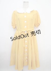 Physical Drop / レトロワンピース  イエロー Y-25-03-23-077-LO-OP-SZ-ZY