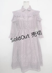 axes femme / 総レースワンピース  ラベンダー Y-25-03-23-088-AX-OP-SZ-ZY
