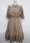 m petit by misako / NINA’Sワンピース S 中茶 Y-25-03-23-091-LO-OP-SZ-ZY