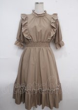 m petit by misako / NINA’Sワンピース S 中茶 Y-25-03-23-091-LO-OP-SZ-ZY
