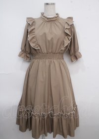 m petit by misako / NINA’Sワンピース S 中茶 Y-25-03-23-091-LO-OP-SZ-ZY