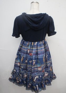 画像2: PUTUMAYO / 黒猫Circusワンピース  ネイビー Y-25-03-23-094-PT-OP-SZ-ZY