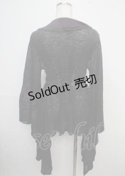画像2: Qutie Frash / 龍pt着物袖カーディガン  黒×紫 Y-25-03-23-099-QU-TO-SZ-ZY