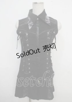 画像1: Ozz oneste / 2wayノースリーブワンピース  黒 Y-25-03-23-100-OO-OP-SZ-ZY