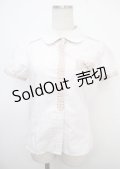 Blue rouge / ドットラインブラウス  オフ Y-25-03-23-009-CA-BL-SZ-ZY