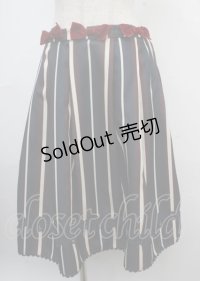 axes femme kawaii / レジメンスカート M 紺 Y-25-03-23-113-AX-SK-SZ-ZT173