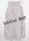 axes femme / シャビーシックフラワー柄スカート M グレージュ Y-25-03-23-116-AX-SK-SZ-ZY