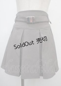 画像1: axes femme POETIQUE / プリーツミニスカート M グレー Y-25-03-23-117-AX-BL-SZ-ZY