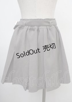 画像2: axes femme POETIQUE / プリーツミニスカート M グレー Y-25-03-23-117-AX-BL-SZ-ZY