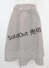 axes femme POETIQUE / 明治ミルクチョコレートスカート M チョコ Y-25-03-23-118-AX-SK-SZ-OS