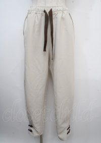 axes femme POETIQUE / チャイナボタンラインパンツ M ベージュ Y-25-03-23-120-AX-PA-SZ-ZY