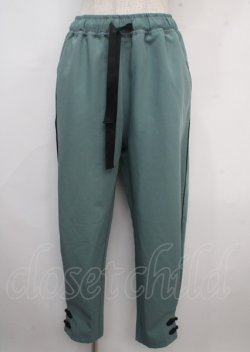 画像1: axes femme POETIQUE / チャイナボタンラインパンツ M グリーン Y-25-03-23-121-AX-PA-SZ-OS
