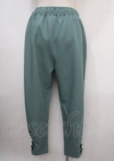 画像2: 【SALE】axes femme POETIQUE / チャイナボタンラインパンツ M グリーン Y-25-03-23-121-AX-PA-SZ-ZT216 (2)