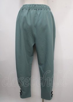 画像2: axes femme POETIQUE / チャイナボタンラインパンツ M グリーン Y-25-03-23-121-AX-PA-SZ-OS