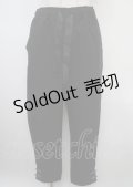 axes femme POETIQUE / チャイナボタンラインパンツ M 黒 Y-25-03-23-125-AX-PA-SZ-ZY