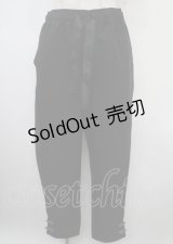 axes femme POETIQUE / チャイナボタンラインパンツ M 黒 Y-25-03-23-125-AX-PA-SZ-ZY