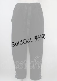 axes femme POETIQUE / チャイナボタンラインパンツ M 黒 Y-25-03-23-125-AX-PA-SZ-ZY