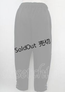 画像2: axes femme POETIQUE / チャイナボタンラインパンツ M 黒 Y-25-03-23-125-AX-PA-SZ-ZY