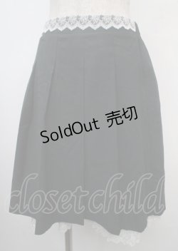 画像1: axes femme / プリーツミドルスカート M グリーン Y-25-03-23-128-AX-SK-SZ-ZS