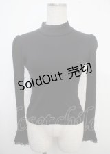 Moi-meme-Moitie / バラスカラップオリジナルレースカットソー 2 黒 Y-25-03-23-016-MO-TO-SZ-ZY