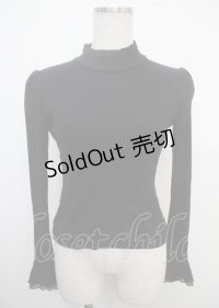 Moi-meme-Moitie / バラスカラップオリジナルレースカットソー 2 黒 Y-25-03-23-016-MO-TO-SZ-ZY
