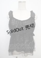axes femme / チュール重ね２ＷＡＹビスチェ M 黒 Y-25-03-23-017-AX-TO-SZ-ZY