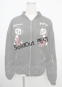 画像1: Jamie エーエヌケー / パンダMA-1 M 黒 Y-25-03-23-020-LO-JA-SZ-ZY