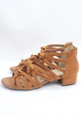 画像2: 【SALE】axes femme / リボンギリーサンダル L 茶 Y-25-03-23-003-AX-SH-SZ-ZTK022 (2)