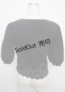 画像2: LODISPOTTO / お花モチーフカーディガン M 黒 Y-25-03-23-031-LO-TO-SZ-ZY