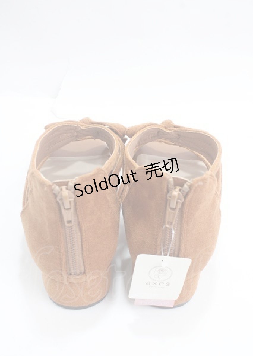 画像3: 【SALE】axes femme / リボンギリーサンダル L 茶 Y-25-03-23-003-AX-SH-SZ-ZTK022 (3)
