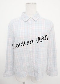 LIZ LISA / マドラスチェックシャツ 0 サックス Y-25-03-23-037-LO-BL-SZ-ZY