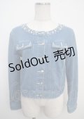 LODISPOTTO / ノーカラーデニムジャケット M ブルー Y-25-03-23-038-LO-JA-SZ-ZY